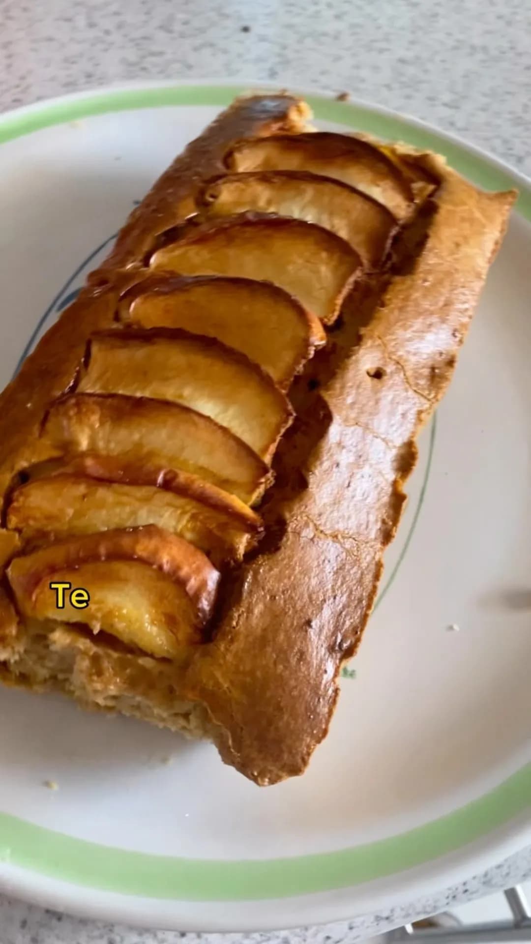 Tarta de manzana saludable